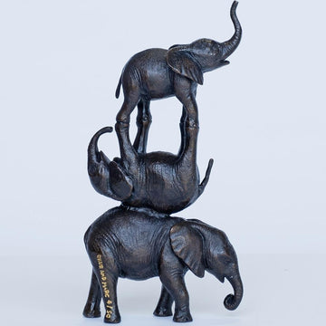 They Stayed Together Forever and Ever (Bronze Sculpture)