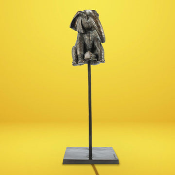 Elephant Up High (Bronze Sculpture)