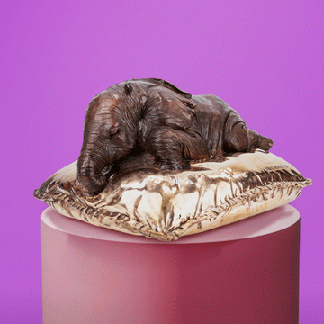 Sleeping Beauty Elephant (Bronze Sculpture)