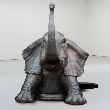 Come Out, Come Out Elephant, Wherever You Are (Bronze Sculpture, Large)