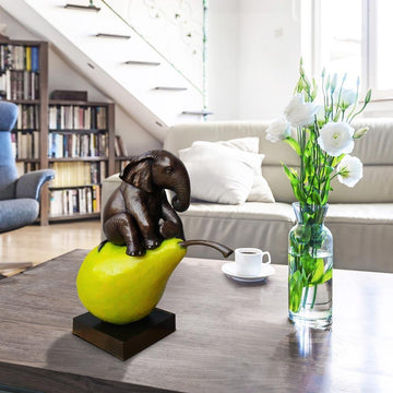 Elephants Will Pair for Life (Bronze Sculpture)