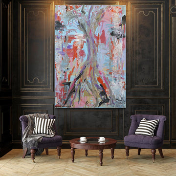 The Moreton Bay Fig Raises Its Branches to the Morning Sun (Original Painting)