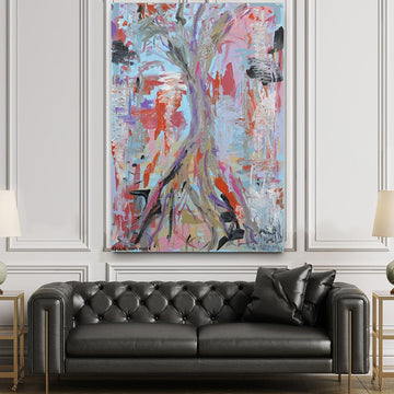 The Moreton Bay Fig Raises Its Branches to the Morning Sun (Original Painting)