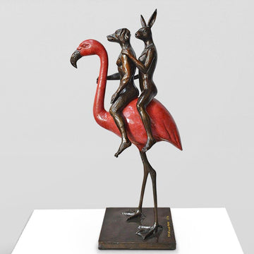 They Liked Doing Things Differently, and This Was Something Else (Bronze Sculpture)