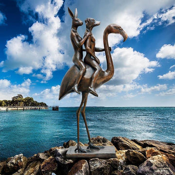 They liked doing things differently (Bronze Sculpture)