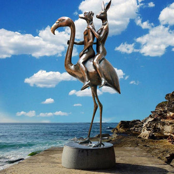 They liked doing things differently (Bronze Sculpture)