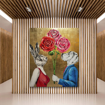 Their love for each other kept growing (Original Painting)