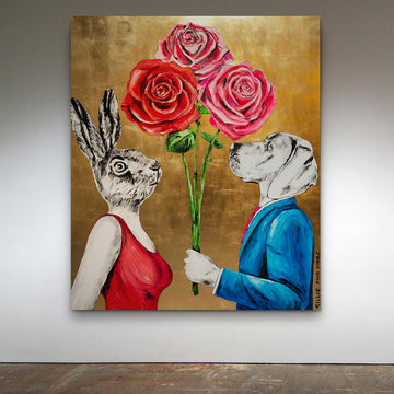 Their love for each other kept growing (Original Painting)