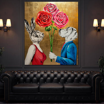 Their love for each other kept growing (Original Painting)