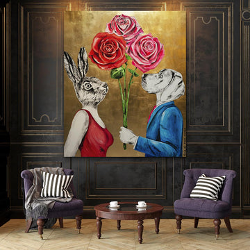 Their love for each other kept growing (Original Painting)