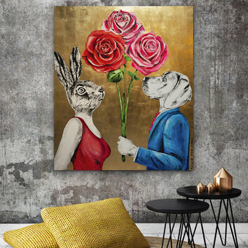 Their love for each other kept growing (Original Painting)