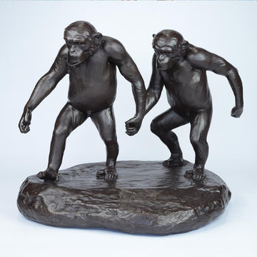 Chimp Friendship (Medium Bronze)