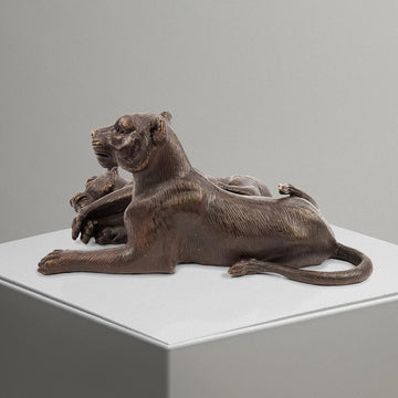 The Cubs Were Best Friends (Bronze Sculpture)