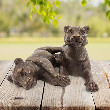 The Cubs Were Best Friends (Bronze Sculpture)