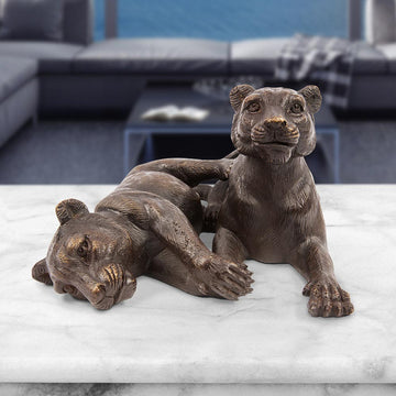 The Cubs Were Best Friends (Bronze Sculpture)