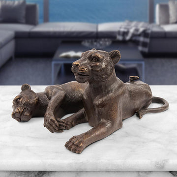 The Cubs Were Best Friends (Bronze Sculpture)