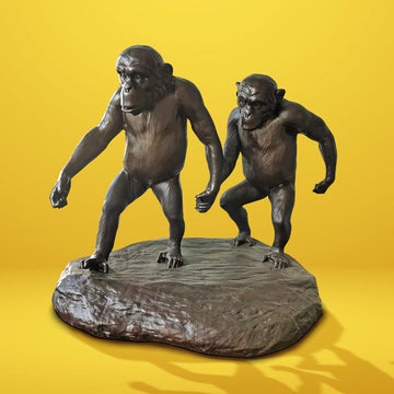 Chimp Friendship Forever (Small Bronze)