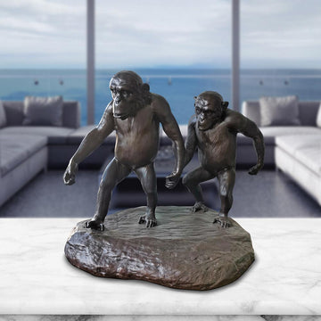 Chimp Friendship Forever (Small Bronze)