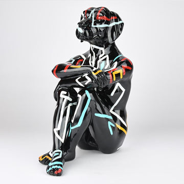 Splash Pop City Pup (Resin Sculpture)