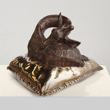 Sleeping Beauty Giraffe (Bronze Sculpture)