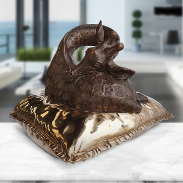 Sleeping Beauty Giraffe (Bronze Sculpture)