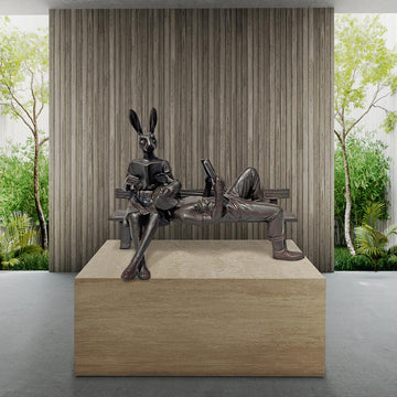 They Were Reading a Love Story (Bronze Sculpture, Mid-Size)