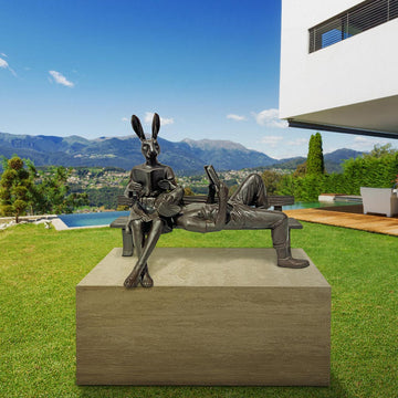 They Were Reading a Love Story (Bronze Sculpture, Mid-Size)