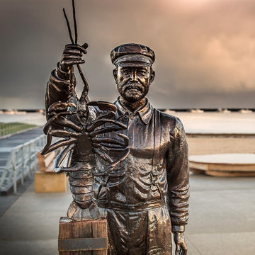 The Lobster Fisherman (Bronze Sculpture)