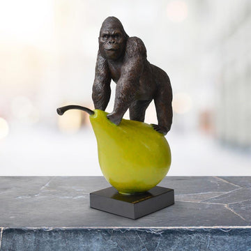 Gorillas Will Pair for Life (Bronze Sculpture)