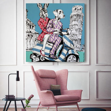 They had the Italian experience (Original Painting)