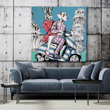 They had the Italian experience (Original Painting)