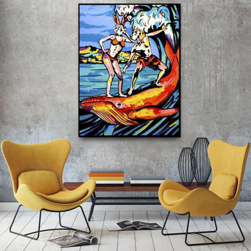 He loved to do things on a large scale and she agreed (Original Painting)