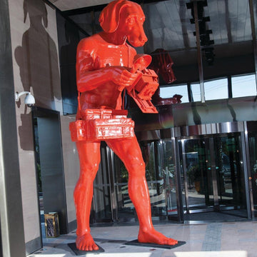 Paparazzi Boy (Fibreglass Sculpture)