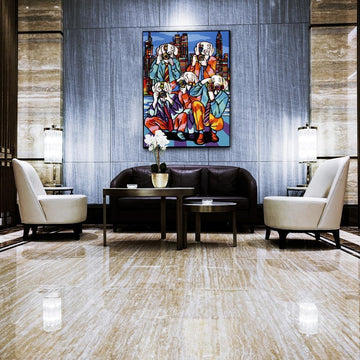 The paparazzi dogs saw something they could never believe they saw (Original Painting)