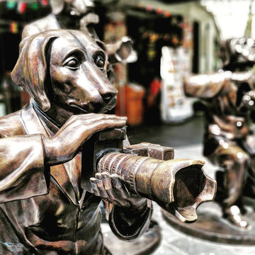 Paparazzi Pack (Bronze Sculpture)