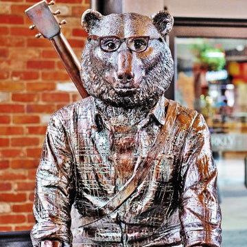 Sparkly Bear (Bronze Sculpture)