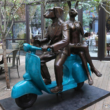 Travelling with Mr Blue Sky (Bronze Sculpture)