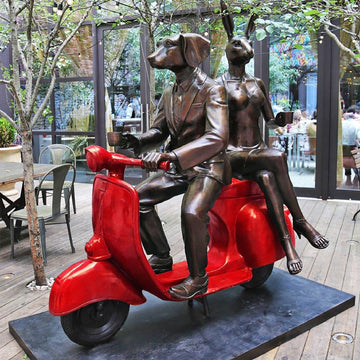 We Ride Together in Love (Bronze Sculpture)