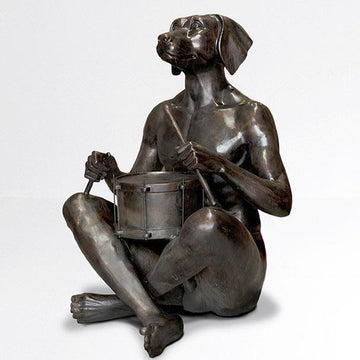 He Marched to His Own Beat (Bronze Sculpture)