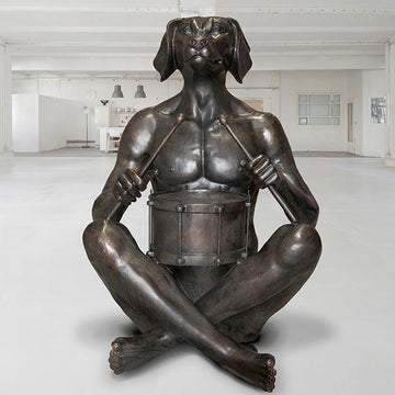 He Marched to His Own Beat (Bronze Sculpture)