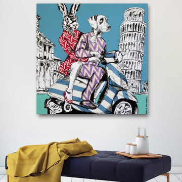 They had the Italian experience (Original Painting)