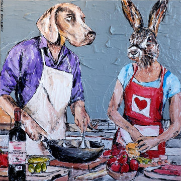They were ready to make a feast (Original Painting)