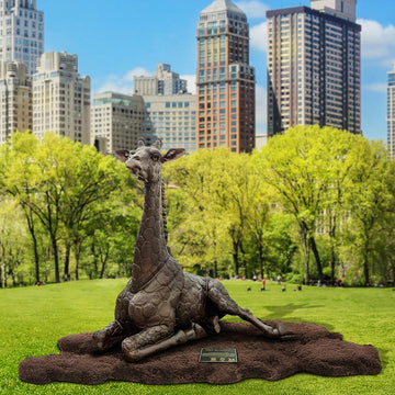 Tiny Baby Wonder Giraffe (Bronze Sculpture)