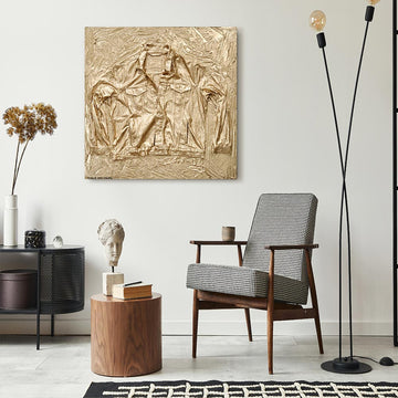 Fossil Levi’s Trucker Jacket in Gold (Original Painting)