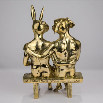 They Were Together Forever (Bronze Sculpture)