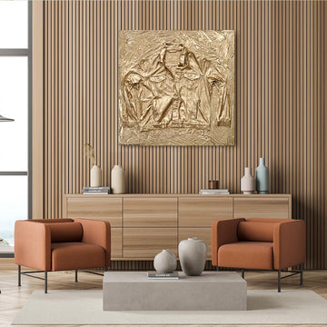 Fossil Levi’s Trucker Jacket in Gold (Original Painting)