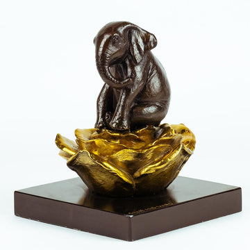 The Elephant Was in Golden Bloom (Bronze Sculpture, Small)
