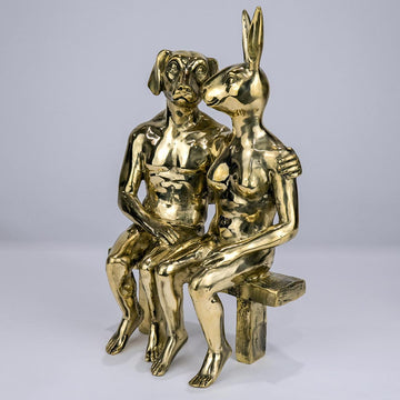 They Were Together Forever (Bronze Sculpture)