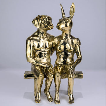 They Were Together Forever (Bronze Sculpture)