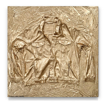 Fossil Levi’s Trucker Jacket in Gold (Original Painting)